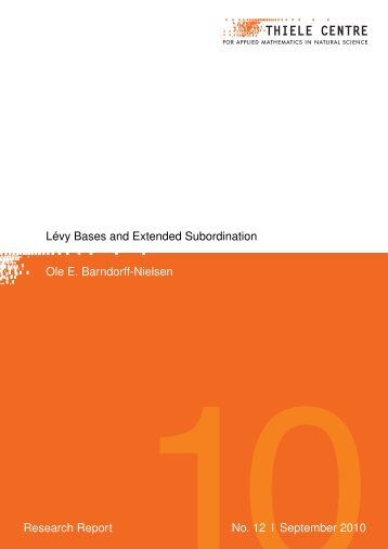 Lévy Bases and Extended Subordination - Department of ...
