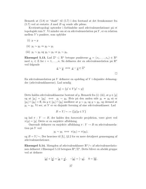 Noter til Geometri 1