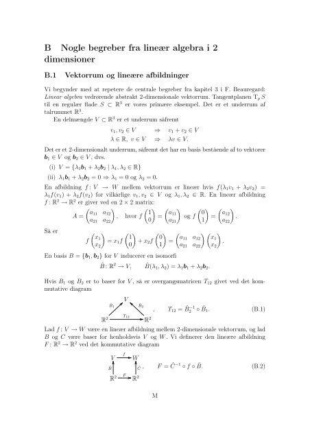 Noter til Geometri - Aarhus Universitet