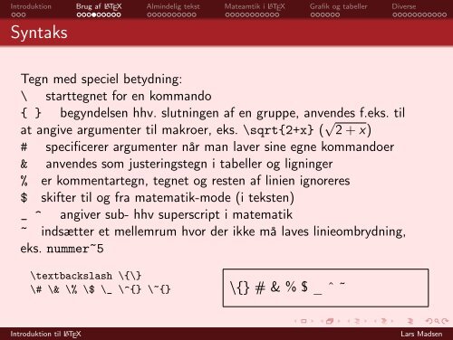 Introduktion til LaTeX - Aarhus Universitet