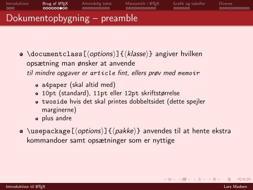 Introduktion til LaTeX - Aarhus Universitet