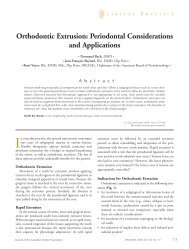 Orthodontic Extrusion: Periodontal Considerations and Applications