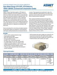 Open Mode Design (FO-CAP), X7R Dielectric, 16VDC-200VDC ...