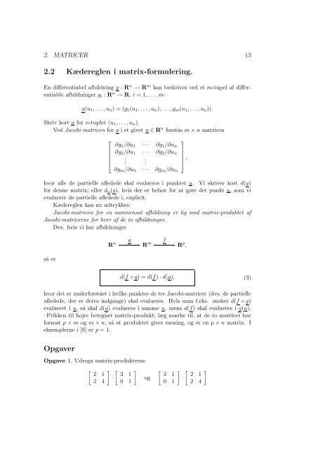 Lineær Algebra Differentialligninger