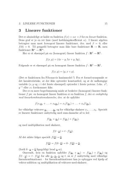 Lineær Algebra Differentialligninger