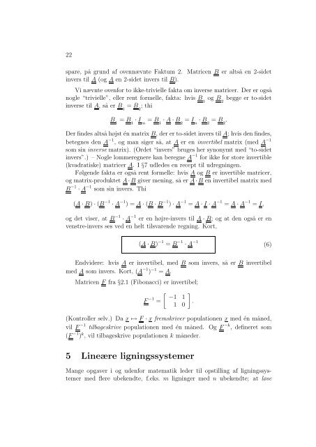 Lineær Algebra Differentialligninger