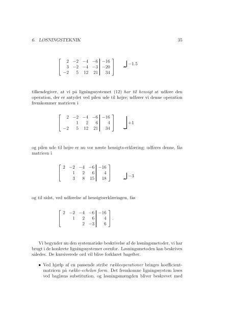 Lineær Algebra Differentialligninger