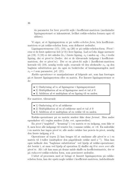 Lineær Algebra Differentialligninger