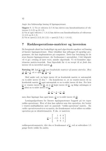 Lineær Algebra Differentialligninger