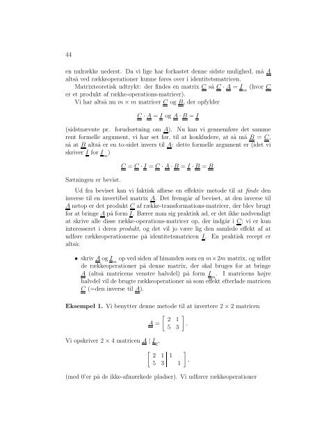 Lineær Algebra Differentialligninger