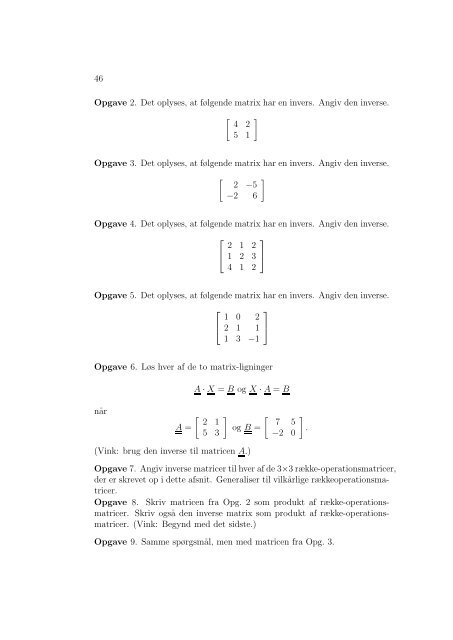 Lineær Algebra Differentialligninger