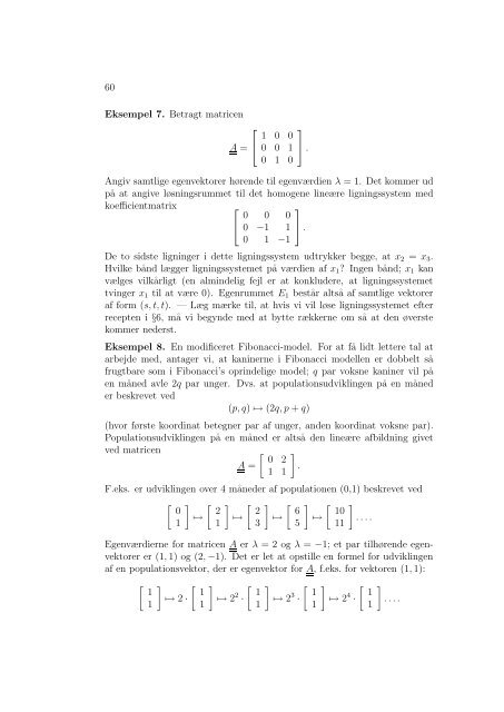 Lineær Algebra Differentialligninger