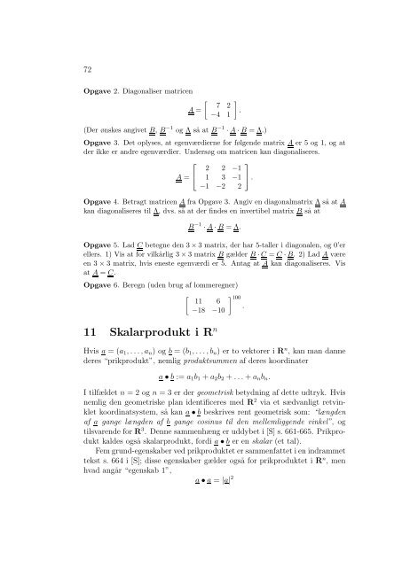 Lineær Algebra Differentialligninger