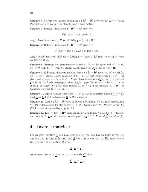 Lineær Algebra Differentialligninger