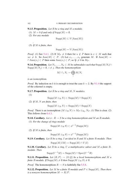 Commutative algebra - Department of Mathematical Sciences - old ...