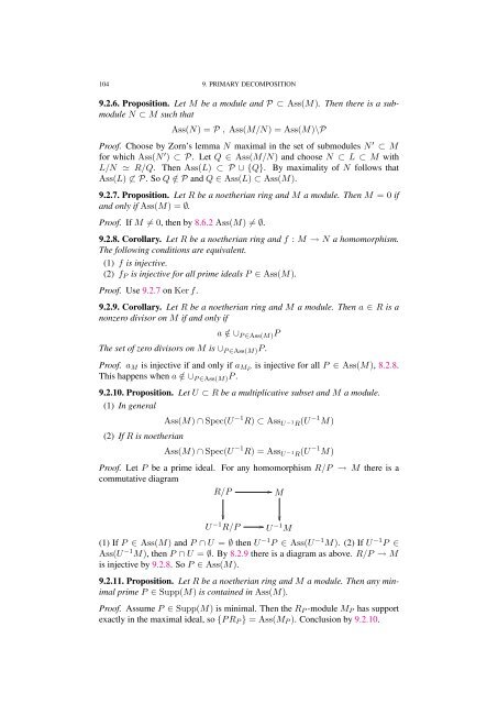 Commutative algebra - Department of Mathematical Sciences - old ...