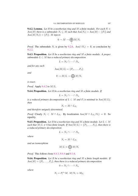 Commutative algebra - Department of Mathematical Sciences - old ...