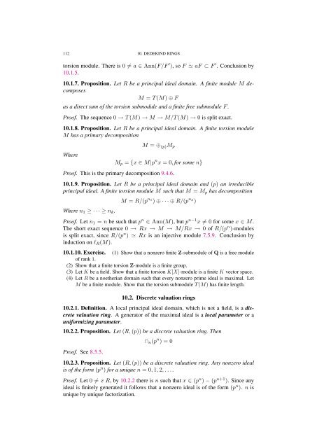 Commutative algebra - Department of Mathematical Sciences - old ...