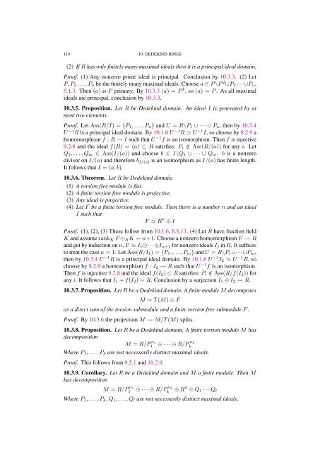 Commutative algebra - Department of Mathematical Sciences - old ...