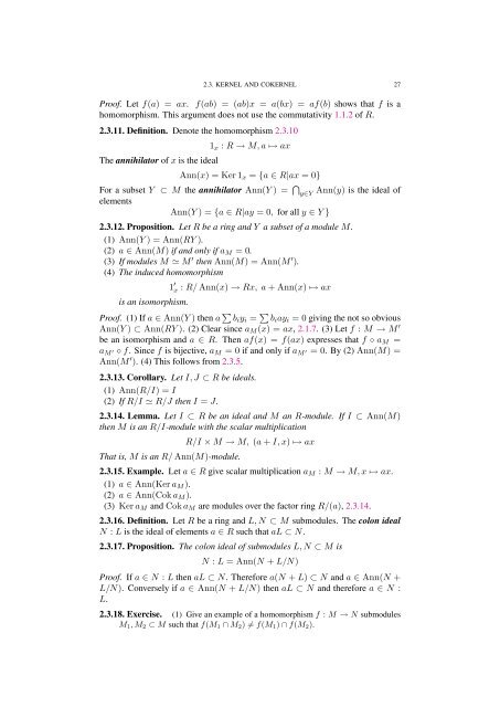 Commutative algebra - Department of Mathematical Sciences - old ...