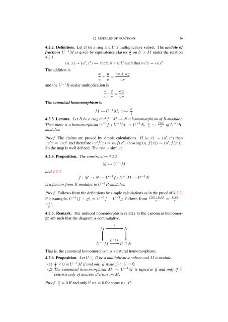 Commutative algebra - Department of Mathematical Sciences - old ...