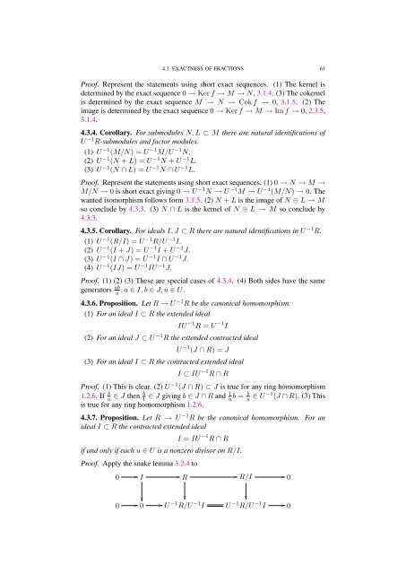 Commutative algebra - Department of Mathematical Sciences - old ...