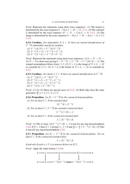 Commutative algebra - Department of Mathematical Sciences - old ...