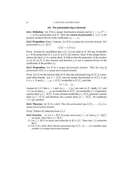 Commutative algebra - Department of Mathematical Sciences - old ...