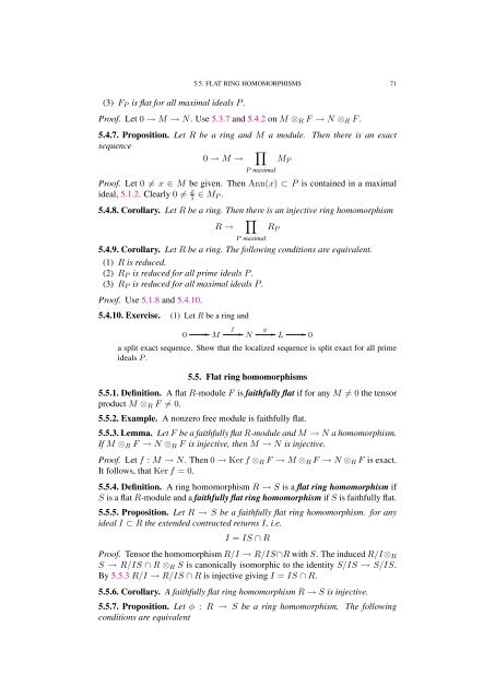 Commutative algebra - Department of Mathematical Sciences - old ...