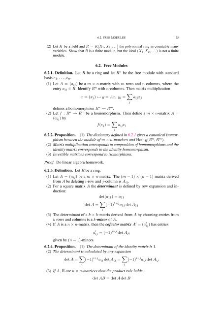 Commutative algebra - Department of Mathematical Sciences - old ...