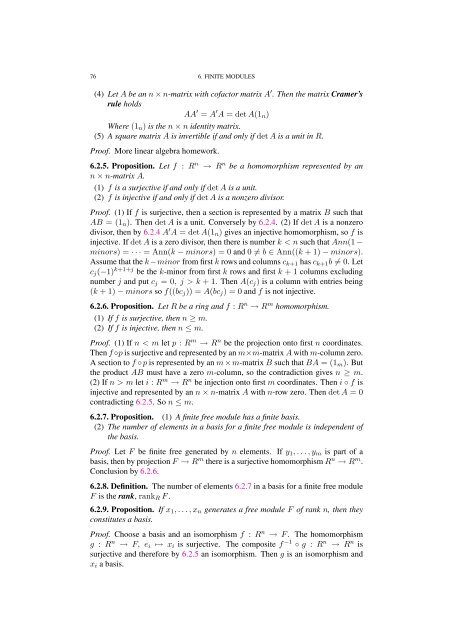 Commutative algebra - Department of Mathematical Sciences - old ...