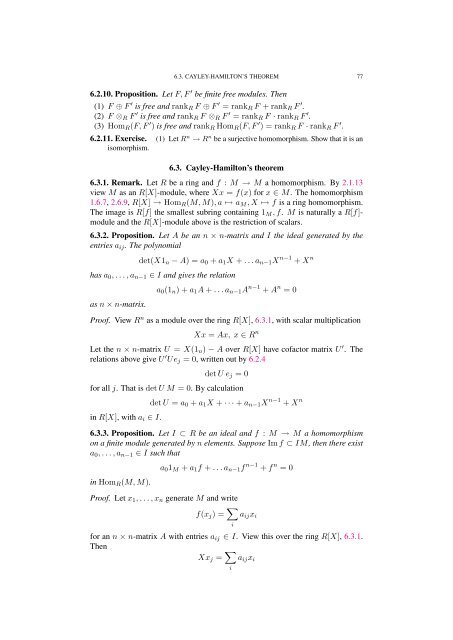 Commutative algebra - Department of Mathematical Sciences - old ...