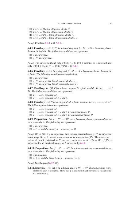 Commutative algebra - Department of Mathematical Sciences - old ...