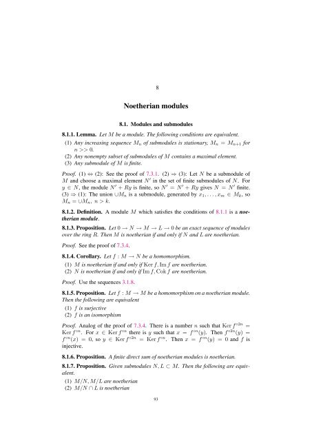 Commutative algebra - Department of Mathematical Sciences - old ...