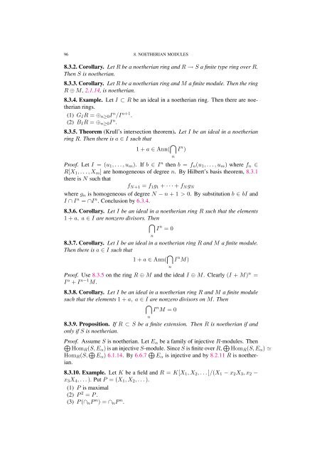 Commutative algebra - Department of Mathematical Sciences - old ...