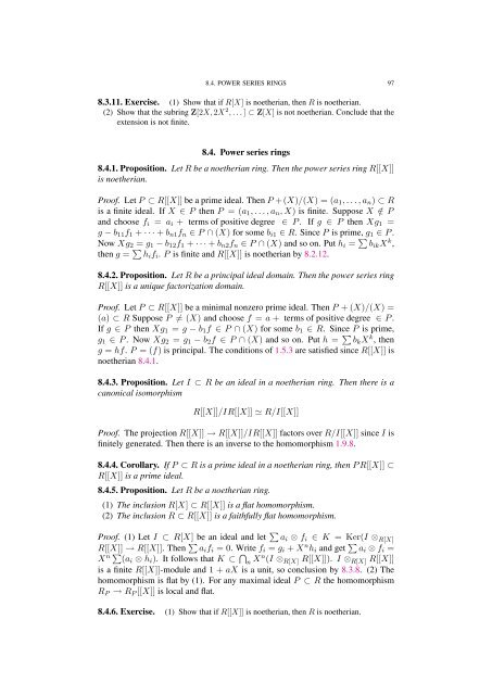 Commutative algebra - Department of Mathematical Sciences - old ...