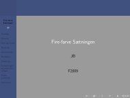 Fire-farve Sætningen