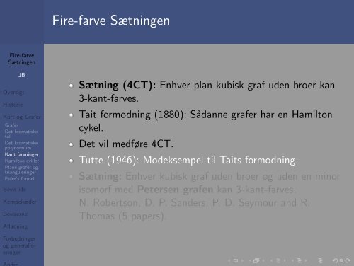 Fire-farve Sætningen