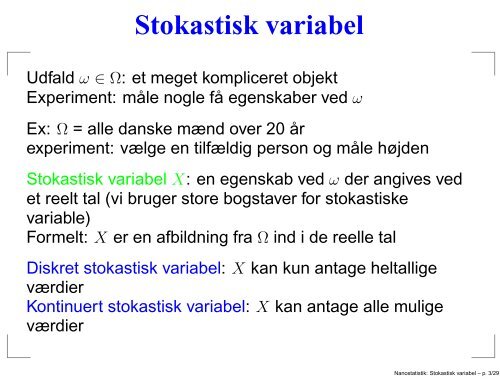 Stokastiske variable