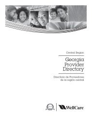 Georgia Provider Directory - Central Region - WellCare