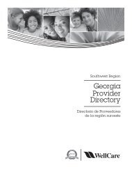 Georgia Provider Directory - Southwest Region - WellCare