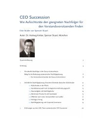 CEO Succession - Spencer Stuart