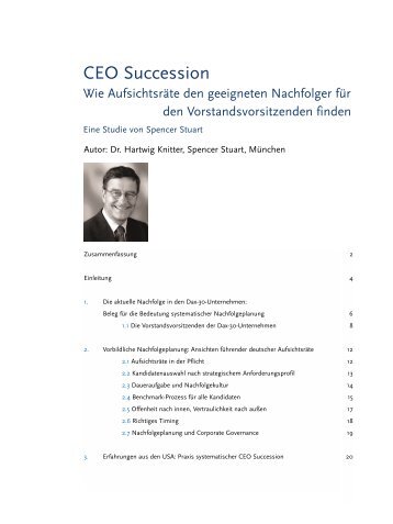 CEO Succession - Spencer Stuart