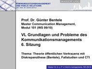 Theorie öffentlichen Vertrauens - communicationmanagement.de