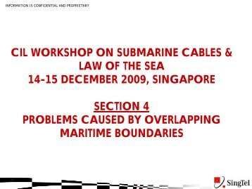 Problems caused by overlapping maritime boundaries