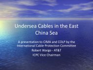 Undersea Cables in the East China Sea