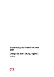 Energiepolitikberatung, Uganda - Energypedia