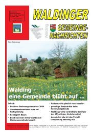 Walding - eine Gemeinde blüht auf ...