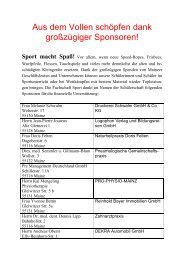 Sponsoren Dank Newsletter 03_12 - Gutenberg Gymnasium Mainz