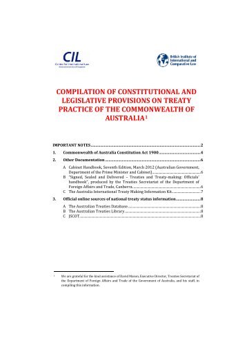 Australia - Centre for International Law